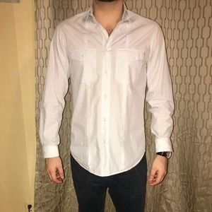 Hugo Boss | White Button Down Shirt Sz M